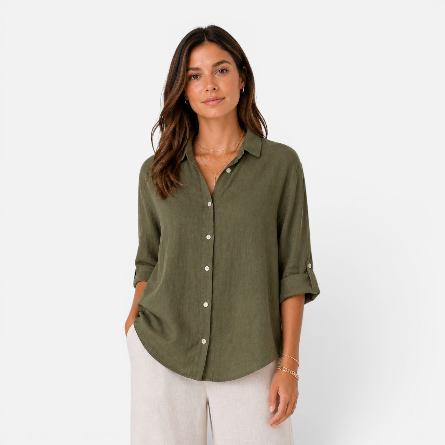 Maison Straver | Women’s Shirt Relaxed Fit Breathable Lightweight Summer Top