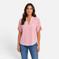 Maison Straver | Women’s Chiffon Blouse V Neck Lightweight Summer Top