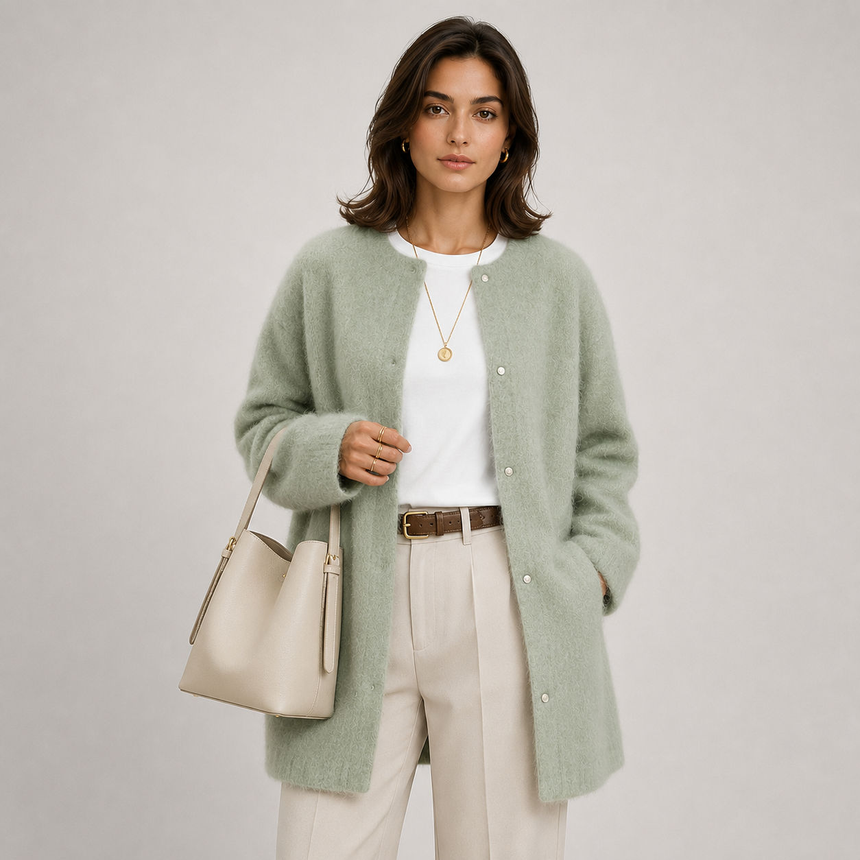 Women's Classic Knit Cardigan Refined Warm Heritage Style