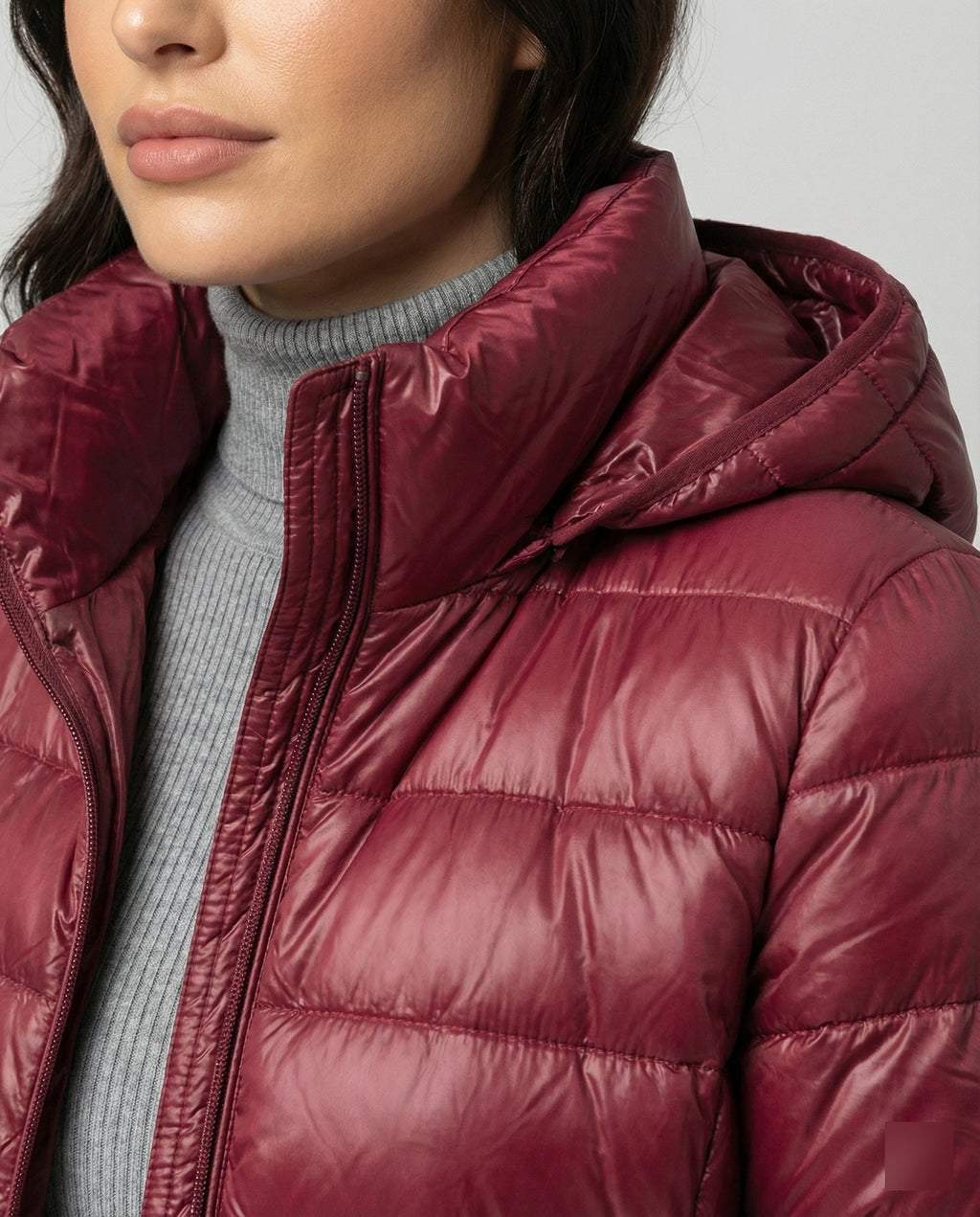 Women's Packable Puffer Jacket – Ultralight Hooded Transitional Jacket