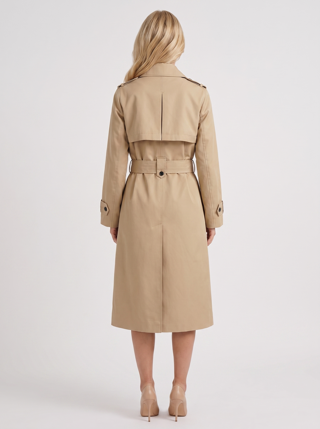 Edie Belted Coat - Beige