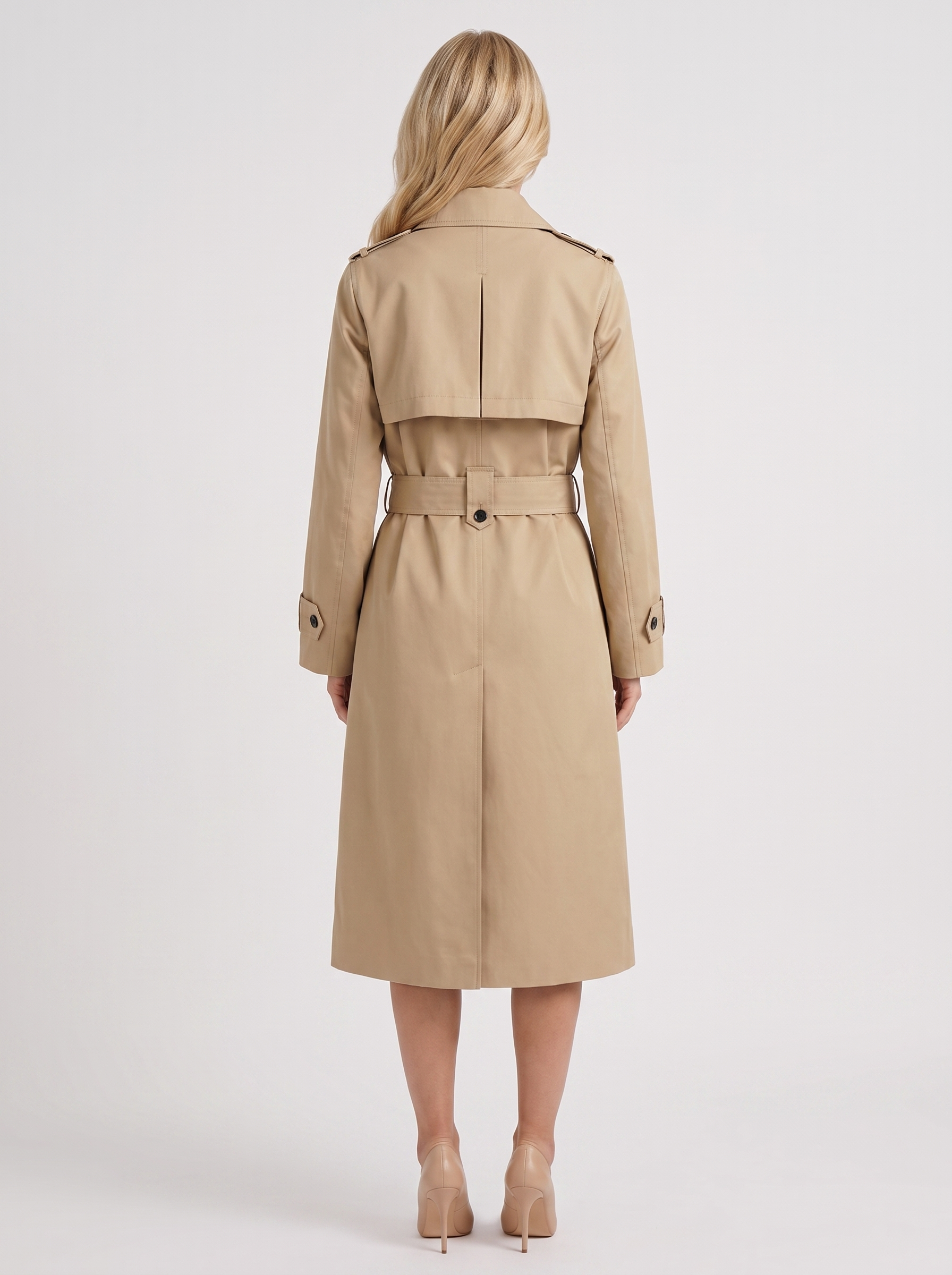 Edie Belted Coat - Beige