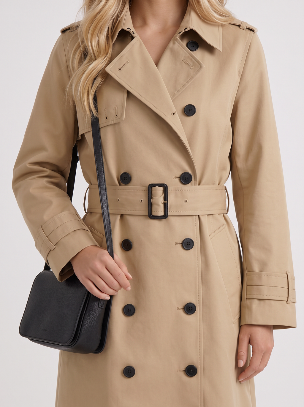 Edie Belted Coat - Beige