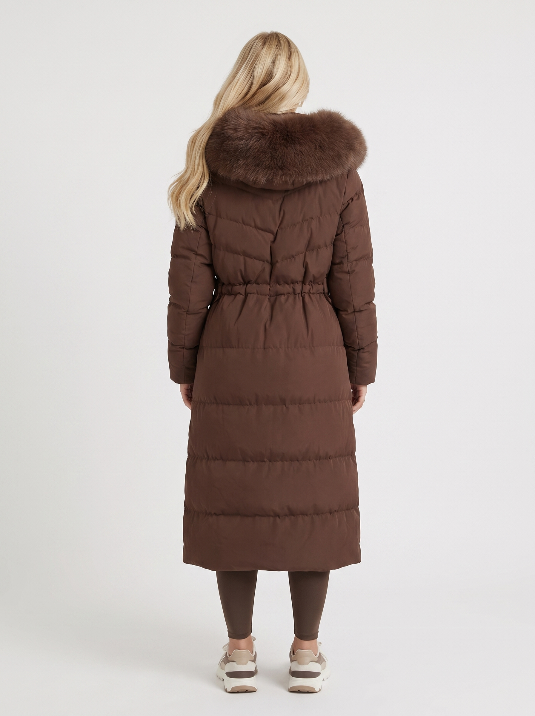 Elise Puffer Coat - Brown