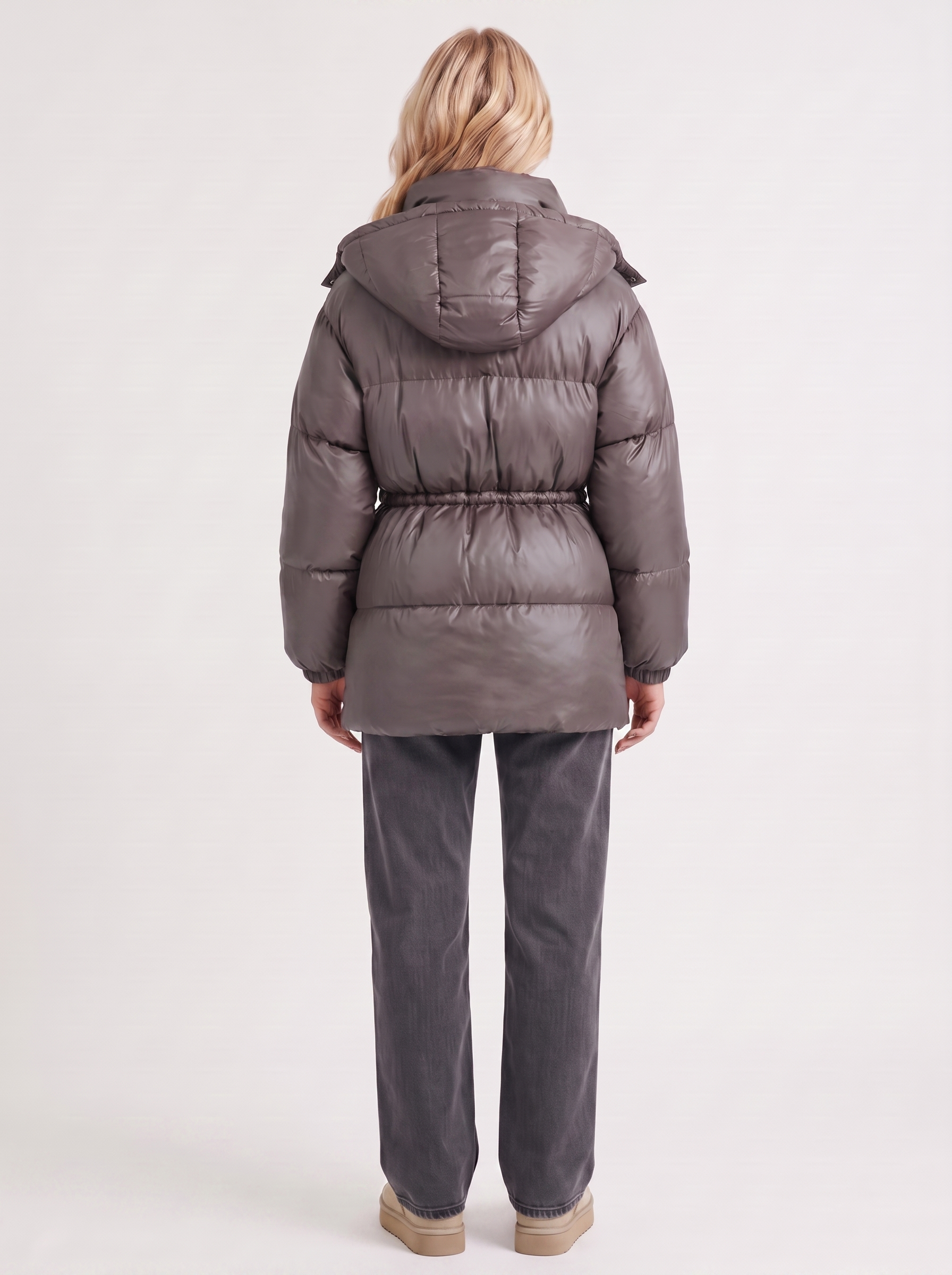 Lana Puffer Jacket - Dark Gray