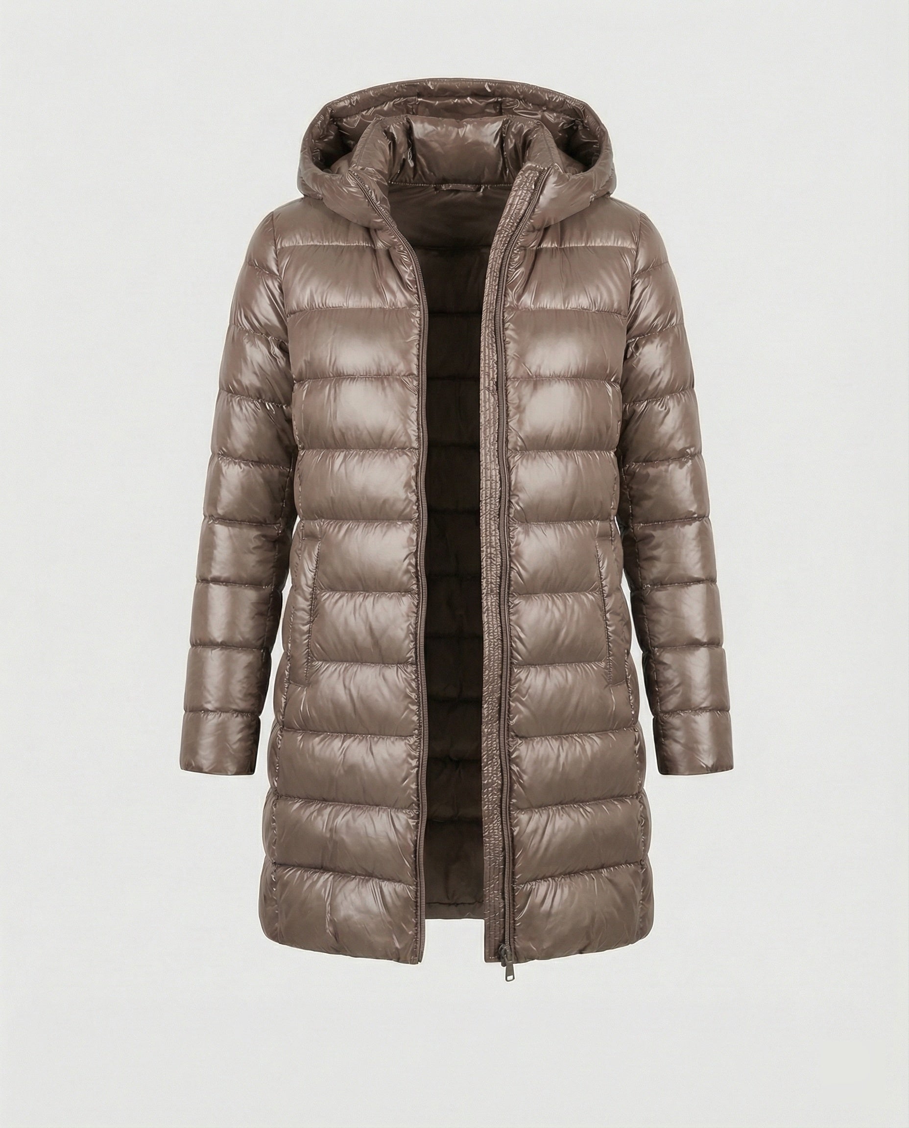 Women's Packable Puffer Jacket – Ultralight Hooded Transitional Jacket